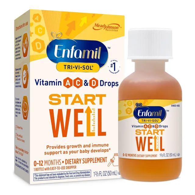 Gotas Multivitamínicas Para Bebés Enfamil Tri-vi-sol, Apoyan
