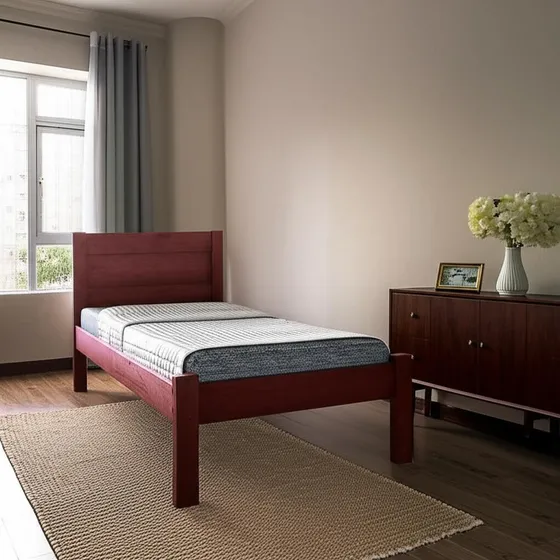 Cama De Solteiro Madeira Em Mdf Prisma J&a Capuccino