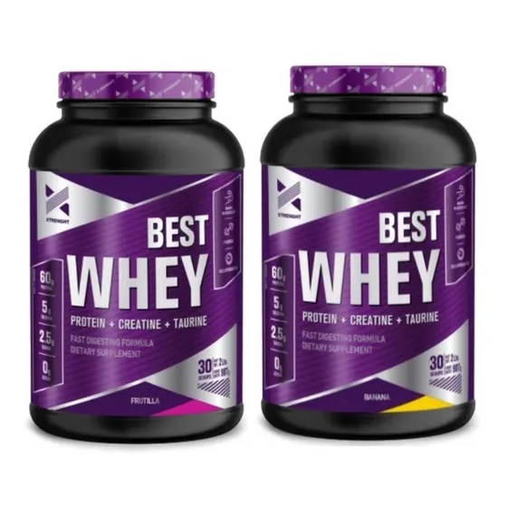 Combo Xtrenght Proteina 2x1 Whey Protein Best 4 Lb