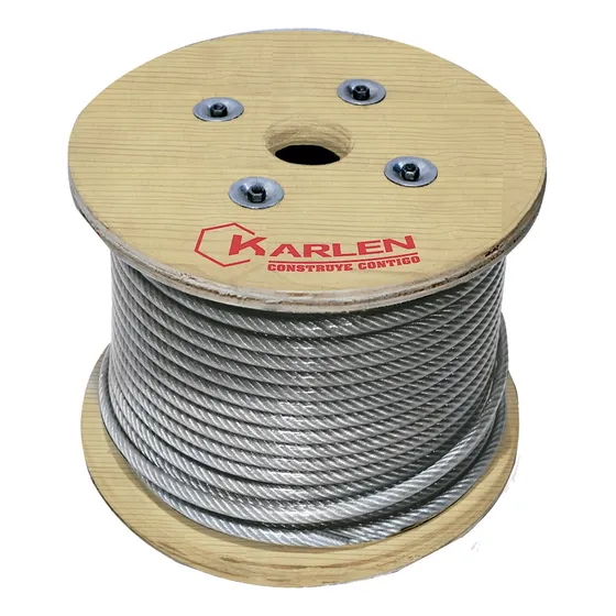 Cable De Acero Galvanizado 7x19 80m 1/2 , Karlen Ecom
