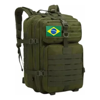 Mochila Tåtica Militar Impermeåvel Reforçada Grande 50litros Mochila Tåtica Militar Impermeåvel Reforçada Grande 50litros