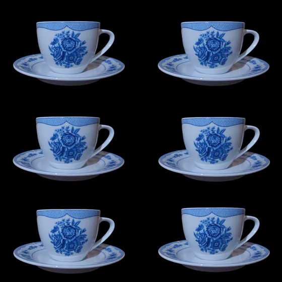 Juego Seis Dúos De Té Roberta Allen Colection 