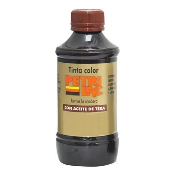 Tinta Para Madera 60cc Wengué Petrilac Color Café