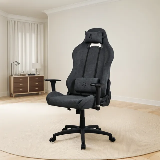 Silla Gamer Torreta Soft Gris Oscuro Arozzi