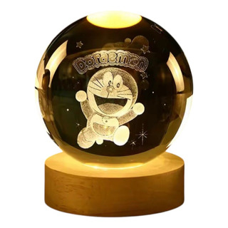 Lámpara Bola De Cristal Doraemon 3d Lámpara Bola De Cristal Doraemon 3d