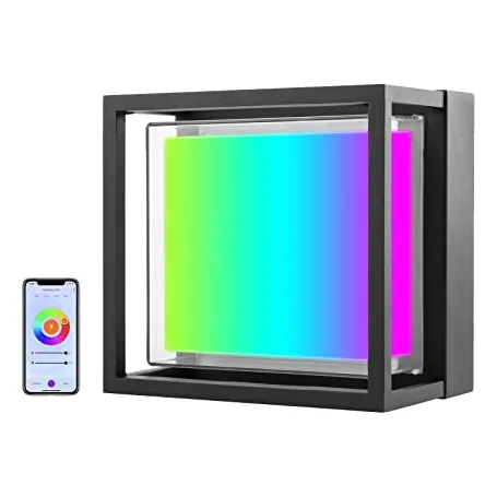 Brillihood Rgb Inteligente Exterior Pared Luz, Led Ckg5a