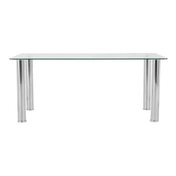 Mesa De Vidrio 10mm Base Cromada 1.50 Mt X 0.90  Mts 