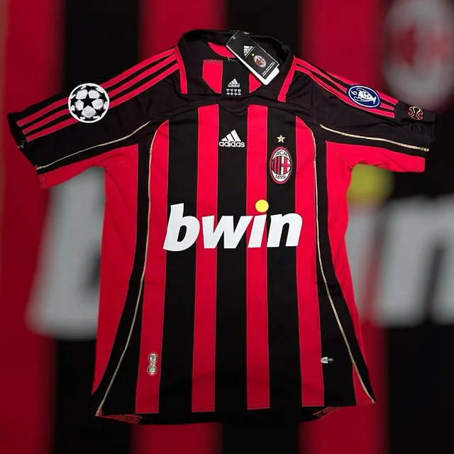 Camiseta Milan Champions 2006/2007  Kaká