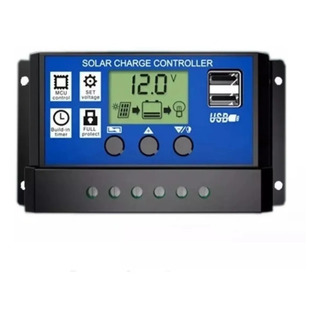 Controlador Solar Carga Pwm Lcd 30a Usb Regulador Automático Controlador Solar Carga Pwm Lcd 30a Usb Regulador Automático