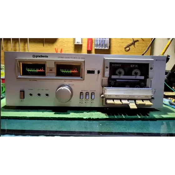 Tape Deck Gradiente Cd-2800 Estéreo Upgrade Luiz G Oleinki