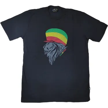 Remera Hombre Estampada Leon Tam Little Jahmaica