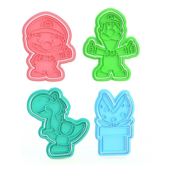 Moldes Cortadores De Galleta Mario Bros