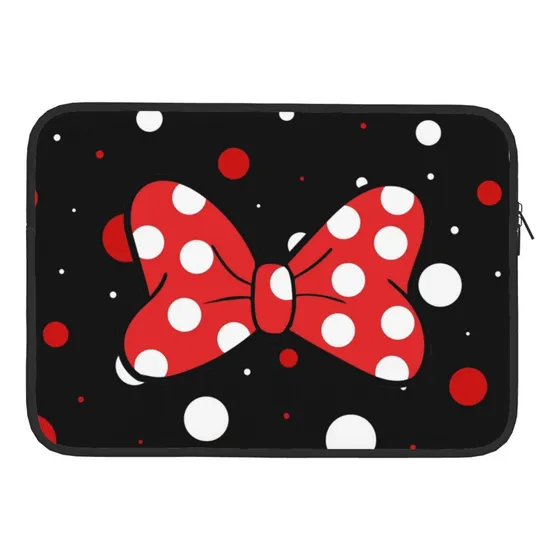 Bolso Manga Ordenador Portatil 15  Impermeable Rojo Punto