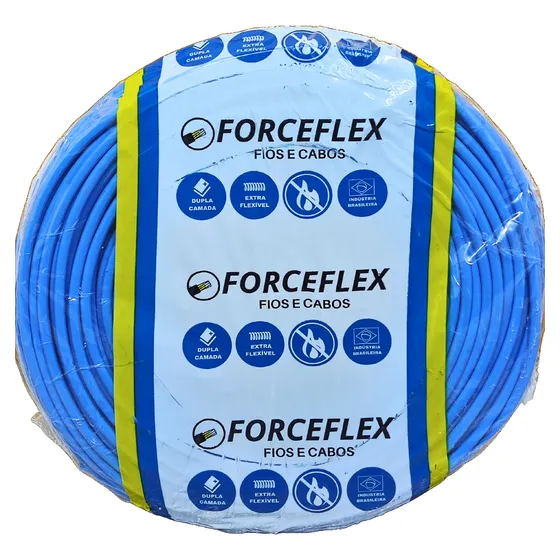 1 Rolo Fio Elétrico 10mm X 20 Metros Cabo Flexível - 4 Cores