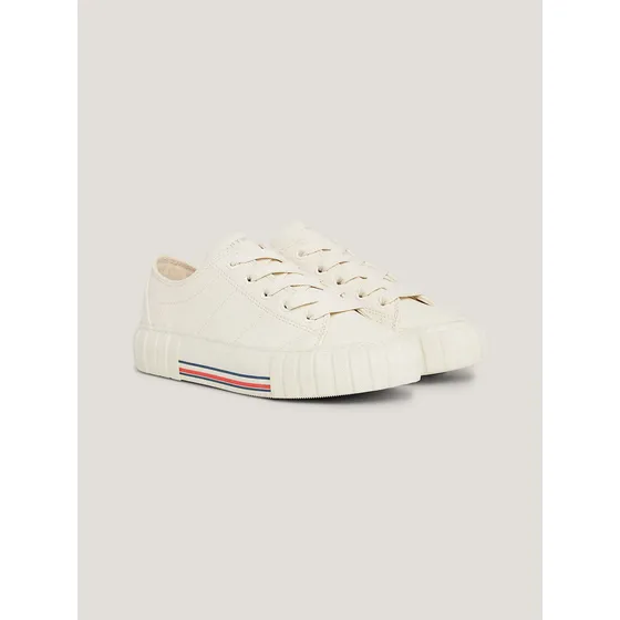 Tenis Con Cordones Para Niñas Blanco Tommy Hilfiger