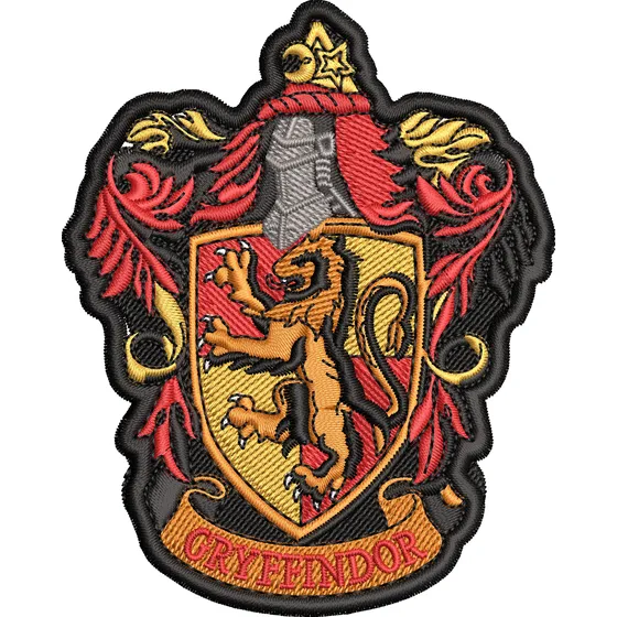 Patch Bordado Harry Potter Escudo Grifinória 