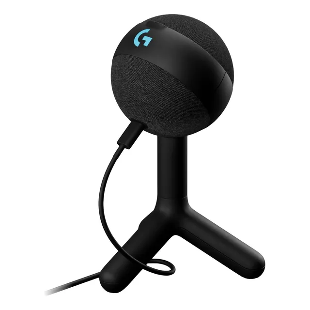 Microfono Logitech G Yeti Orb Negro. Color Negro