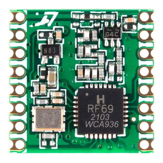 Tecneu Transceptor Rfm69 915mhz Lora 16mm Tecneu Transceptor Rfm69 915mhz Lora 16mm