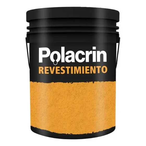 Revestimiento Medio Acrilico Texturado 25kg Polacrin Ext Int Color Terra