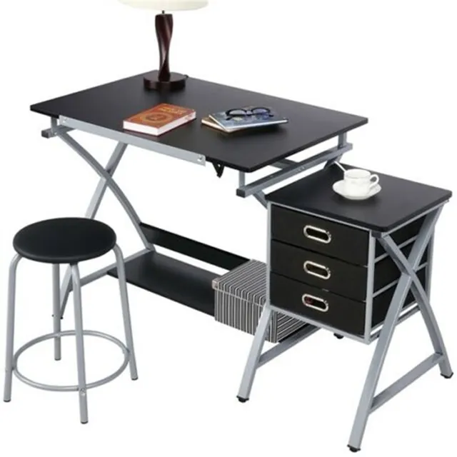 Mesa Restirador Para Dibujo Tecnico Arte Escritorio + Banco