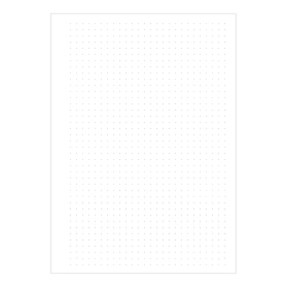 Pack 100 Hojas Blancas Con Puntos Gris Para Libreta 15x21cm