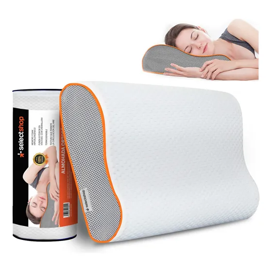 Almohada Memory Foam Estándar Gel Ajustable Suave Cómoda