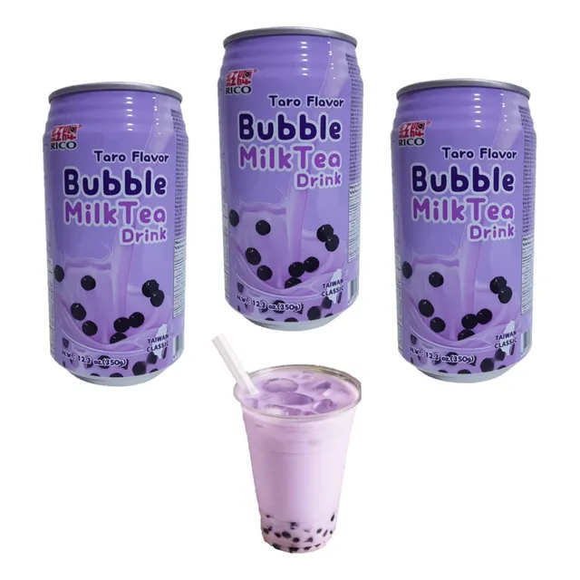 Pack X3 Bebidas Te Burbuja De Leche Sabor A Taro