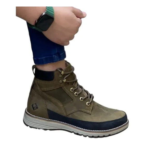 Botines De Hombre De Cuero Original Moda