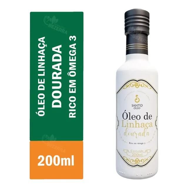 Óleo De Semente De Linhaça Dourada Puro 200ml