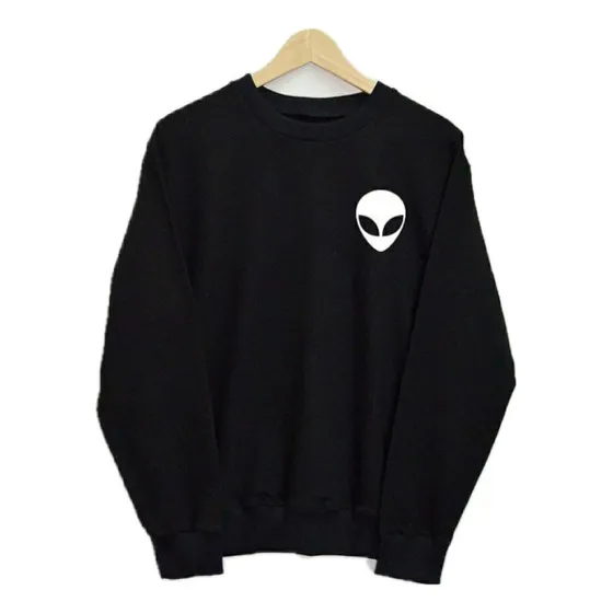 Hoodie Sueter Sweaters Aliens Marciano Abrigo Manga Larga 