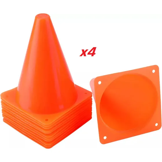 Conos De Entrenamiento Anaranjados De 7 Pulgadas 