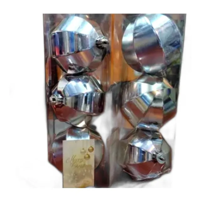 Bombillos Navideños Por 3 Unidades Plateados