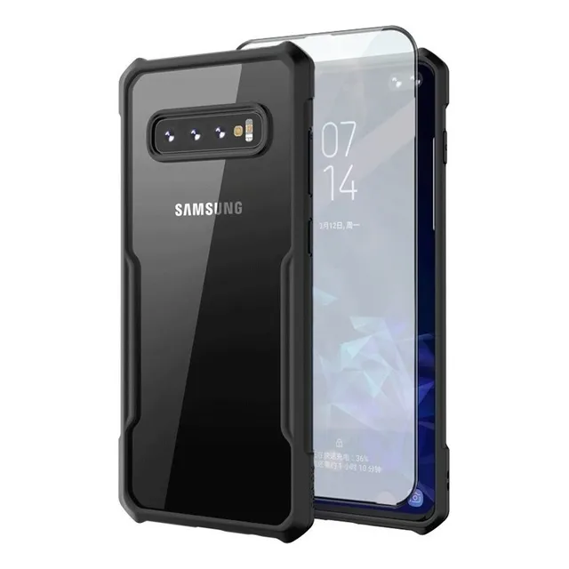 Estojo Anti-queda Transparente Com Mica Para Samsung Galaxy