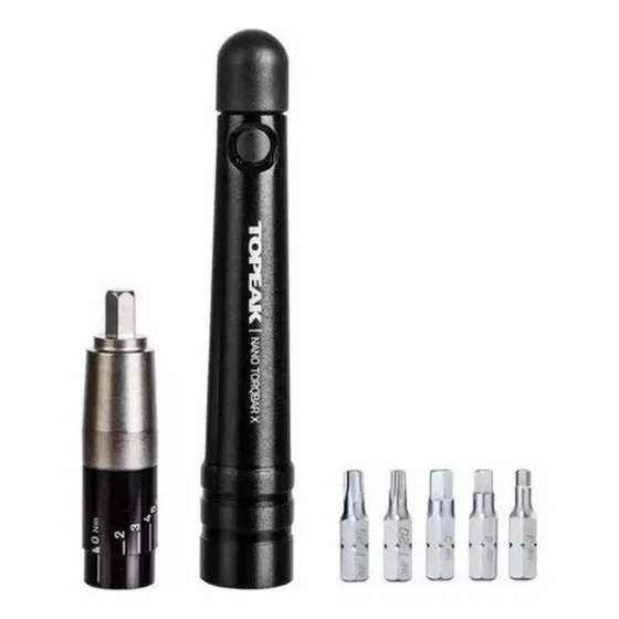 Chave Torquimetro Topeak Nano Torqbar X Torque De 2 A 6 Nm