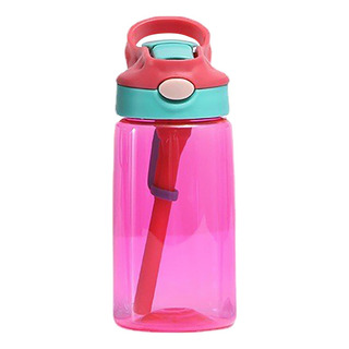 Z Botella De Agua Para Niños De 480 Ml Con Tapa De Pajita Y Z Botella De Agua Para Niños De 480 Ml Con Tapa De Pajita Y
