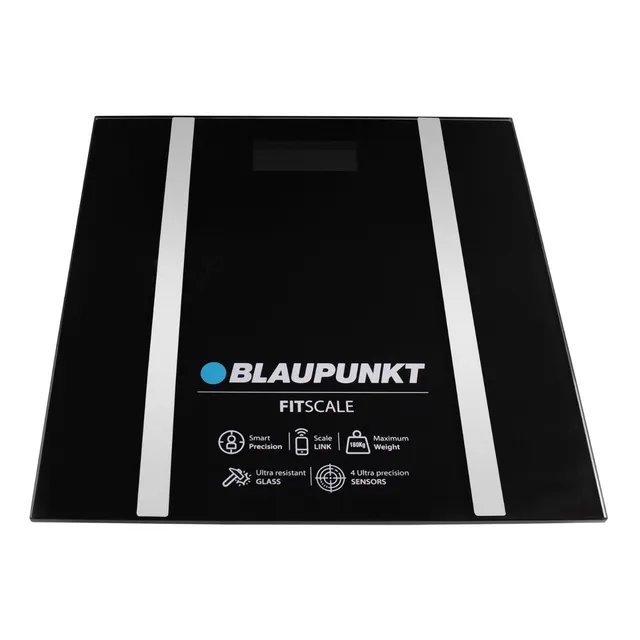 Balanza Digital Piso Pie Blaupunkt Fit Scale 180k Vidrio Neg Color Negro