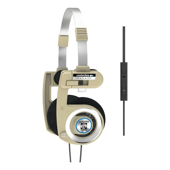 Fones de ouvido intra-auriculares Koss Porta Pro Limited Edition - cor dourada bege