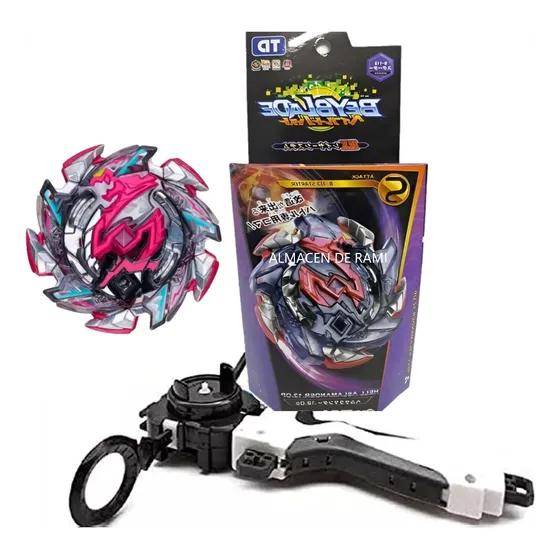 Trompo Beyblade Burst A Elección Con Lanzador Y Mango. Color B-113 Salamander Hell
