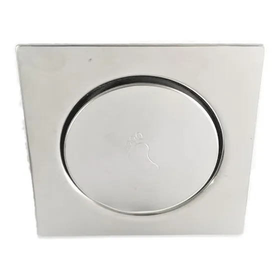 Rejilla Acero Inox 15x15cm Con Tapón Sistema Click Clack