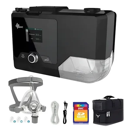 Kit Cpap G2s Bmc Automático Com Umid. + Máscara F5 Oronasal 127/220v