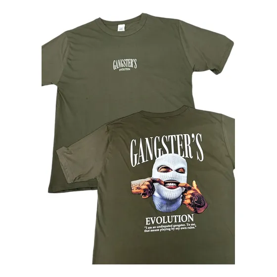 Remera De Algodón Estampado Gangsters Dama - T/especial