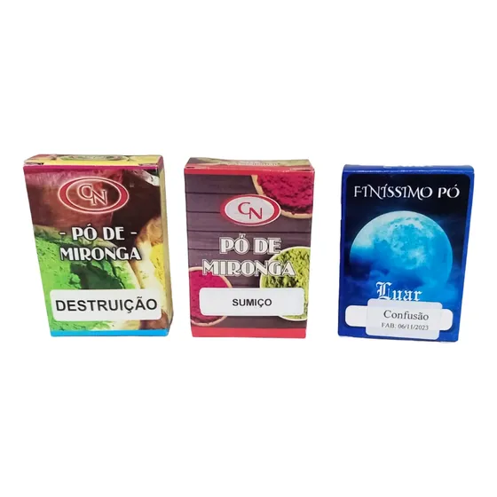 Pó De Mironga P/ Rituais - Kit Destruição Confusão Sumiço