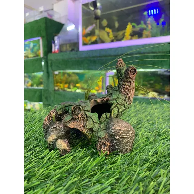 Tronco Artificial Decorativos Pequeño Para Acuarios