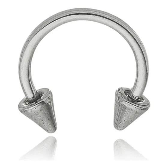 Piercing Ferradura Helix Orelha Boca E Septo Aço Inox Spike