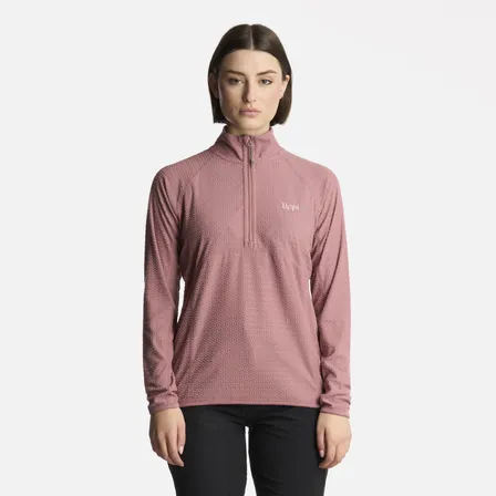 Polerón Mujer Jacaranda Nano-f 14 Zip Rosa Oscuro Lippi