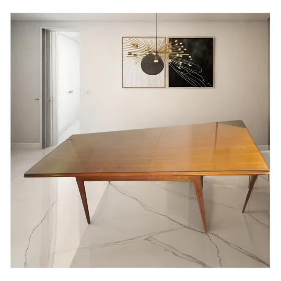 Mesa Extensible Madera Antigua + 8 Sillas