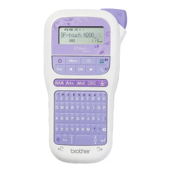 Rotuladora Portátil Brother P-touch Pth200 Lila Violeta