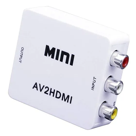 Convertidor Adaptador De Rca A Hdmi 1080p  Tv Audio Video Hd