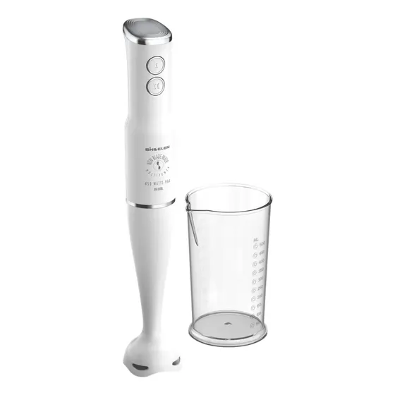 Minipimer Sindelen Bm-500bl Batidora De Inmersion De Mano 450 W Color Blanco