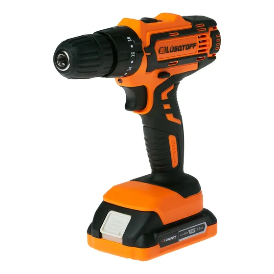 Taladro Percutor Atornillador Inalámbrico Lüsqtoff 18v 2 Bat Color Naranja